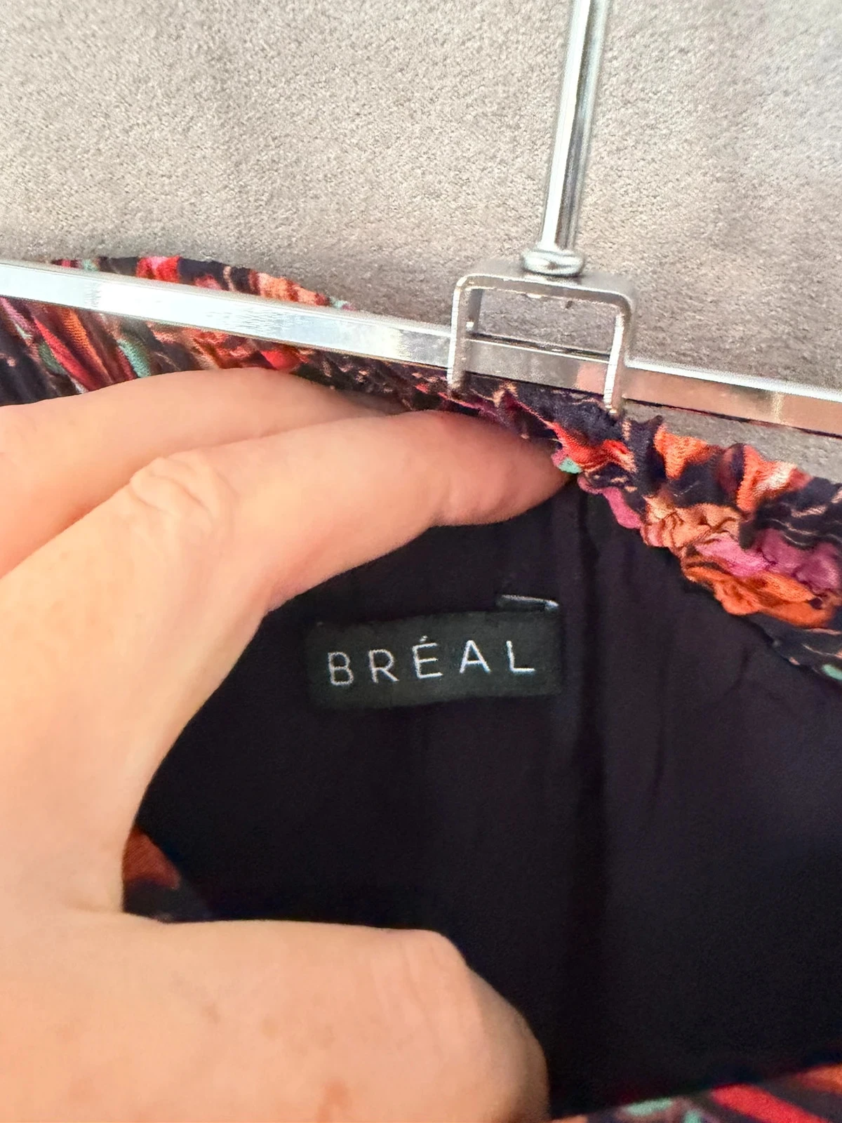 Falda Bréal con flores de color talla 40 – photo 2
